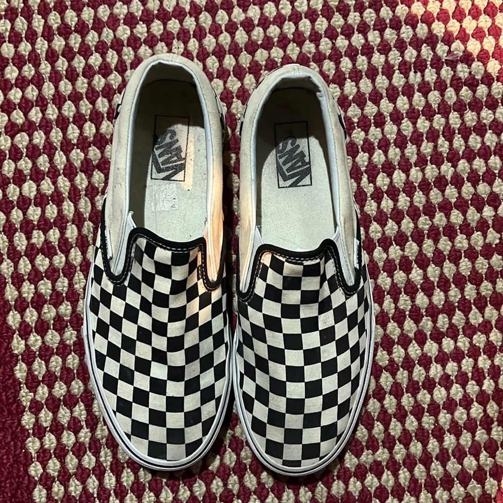 Checkered vans size 9mens